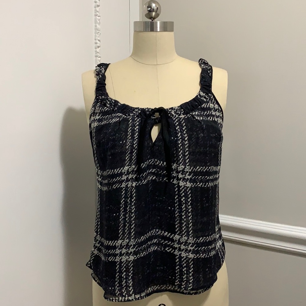 🟣 3/$50! Navy 100% silk top Max Mara (8)